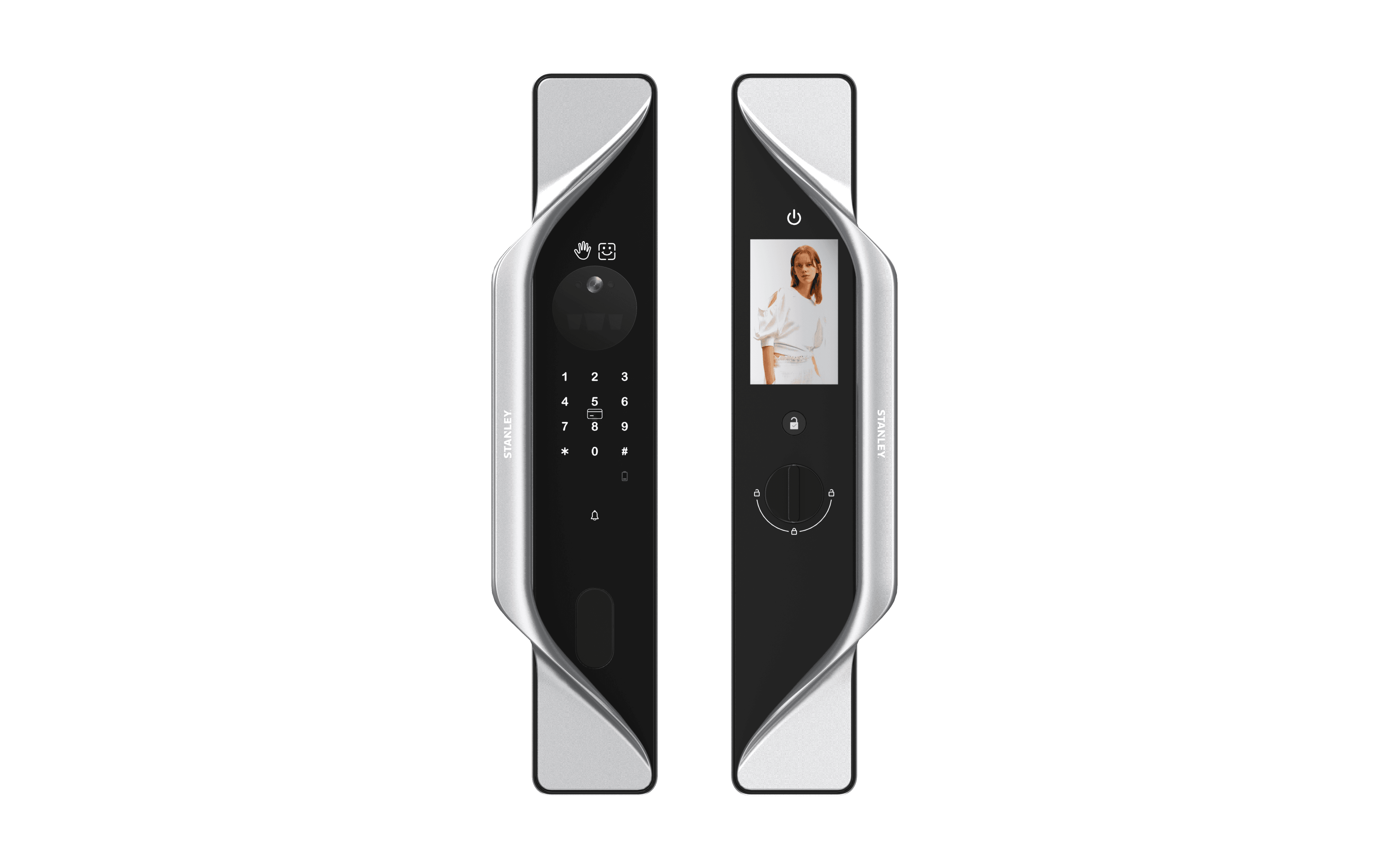 STANLEY P90 smart lock in Waterfall Silver